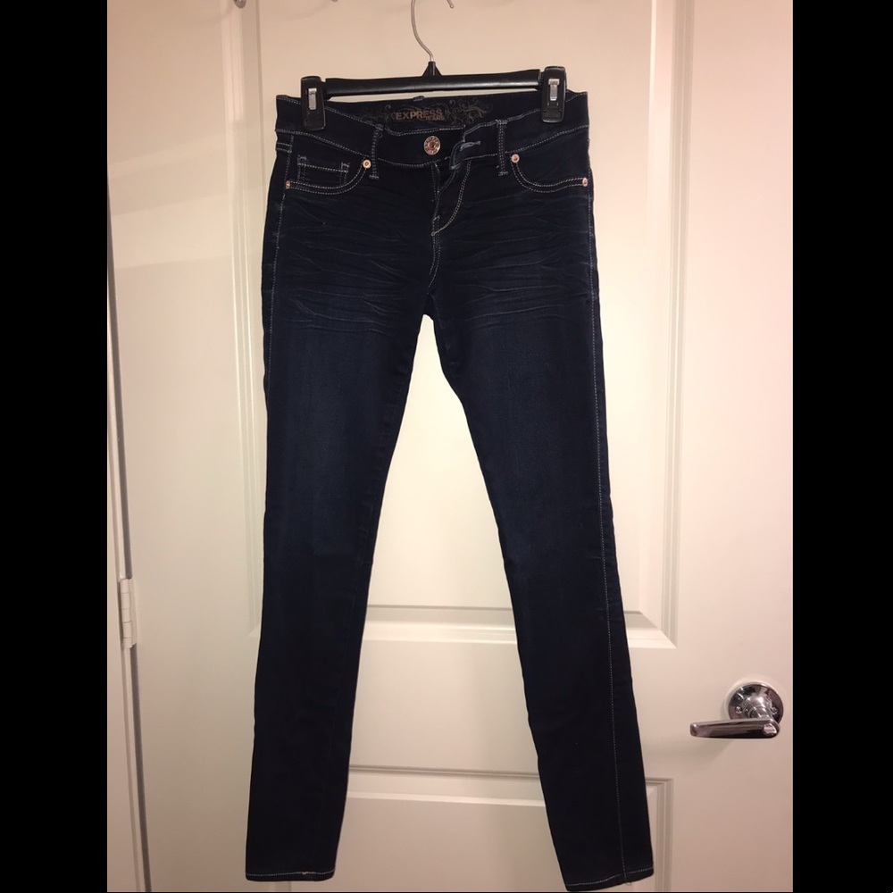 Express Dark Wash Stretch Jeans